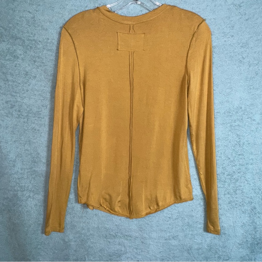 We The Free Moon Dance Longsleeve Shirt Size Small Mustard Yellow - Picture 8 of 8